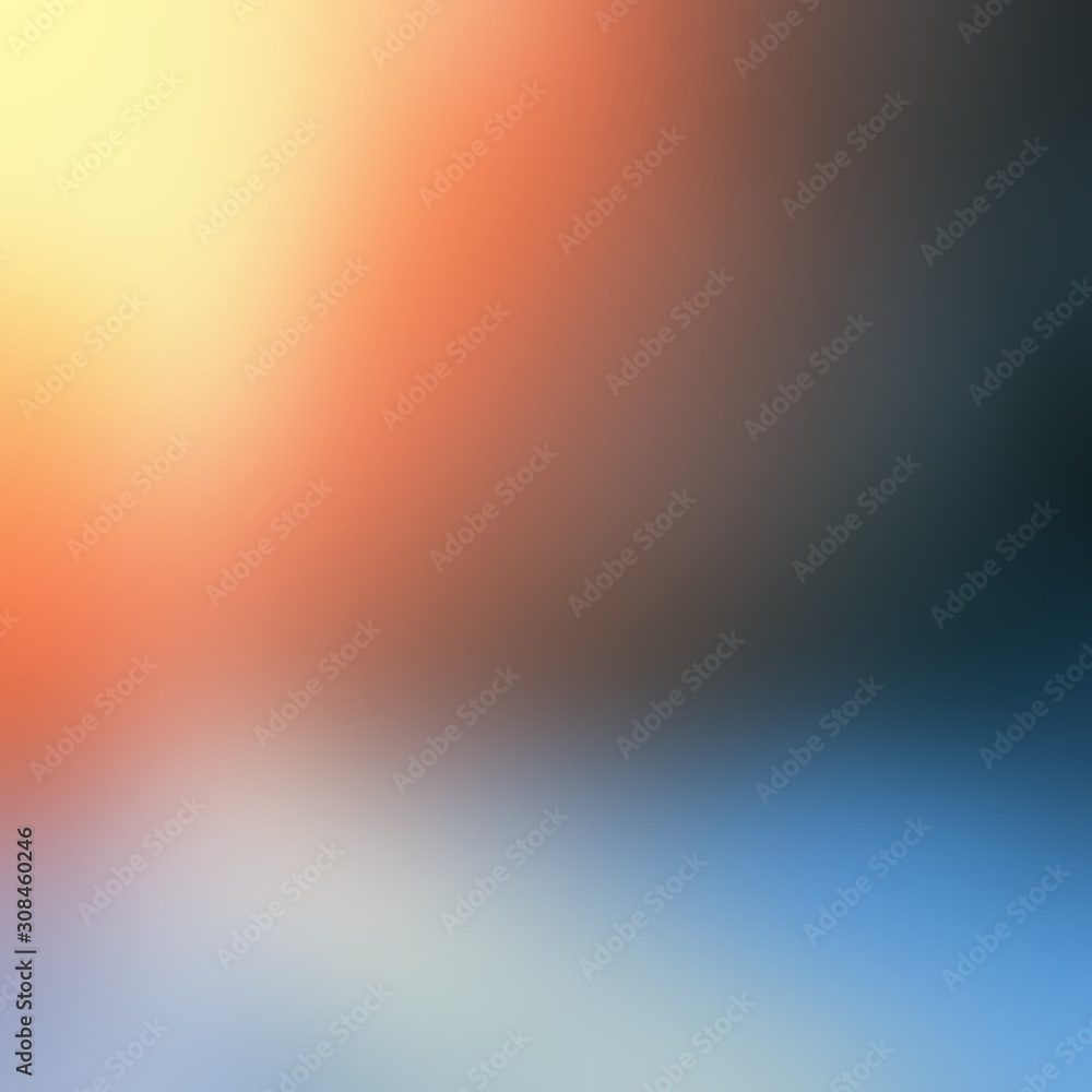 Background winter sunny defocused. Nature blurred silhouette pattern. Blue yellow orange transition illustrated abstraction. Bright shine. Background winter sunny defocused. Nature blurred silhouette pattern. Blue yellow orange transition illustrated abstraction. Bright shine.