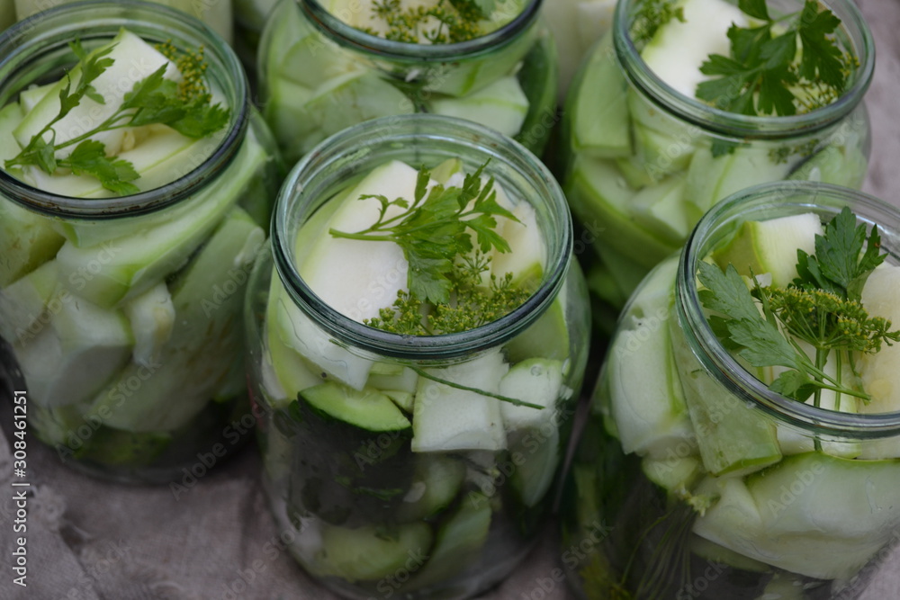Pepper, parsley. Homemade food. Natural products from the garden. Preservation, Spice. Blanks. Marinated Cucumbers and zucchini Pepper, parsley. Homemade food. Natural products from the garden. Preservation, Spice. Blanks. Marinated Cucumbers and zucchini