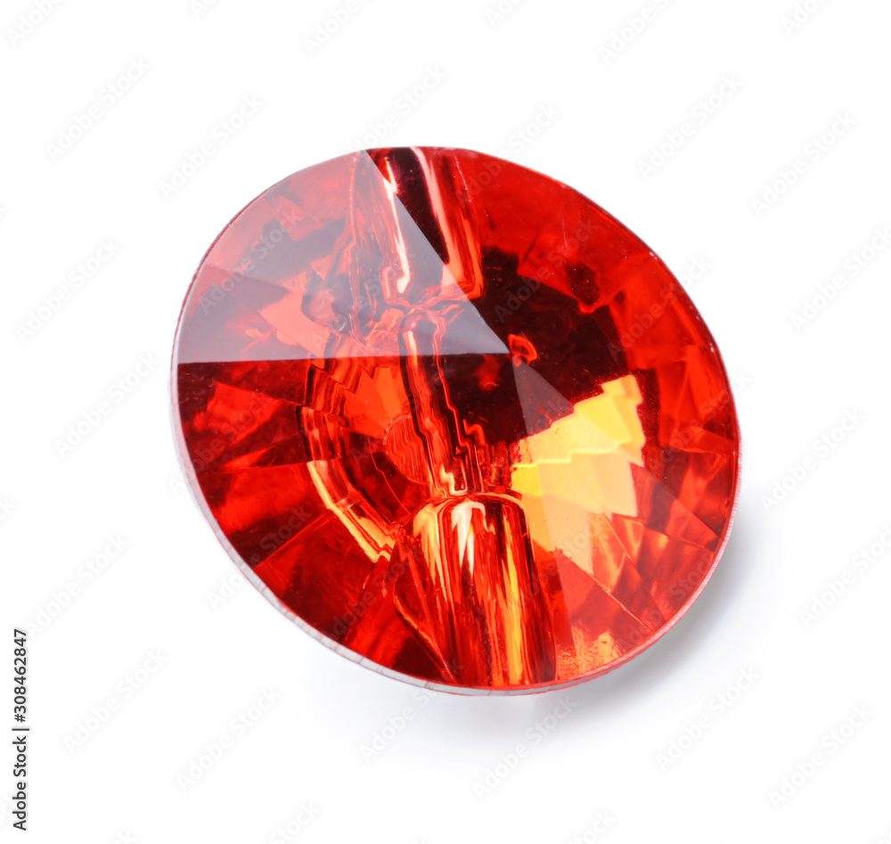 Precious stone for jewellery on white background Precious stone for jewellery on white background