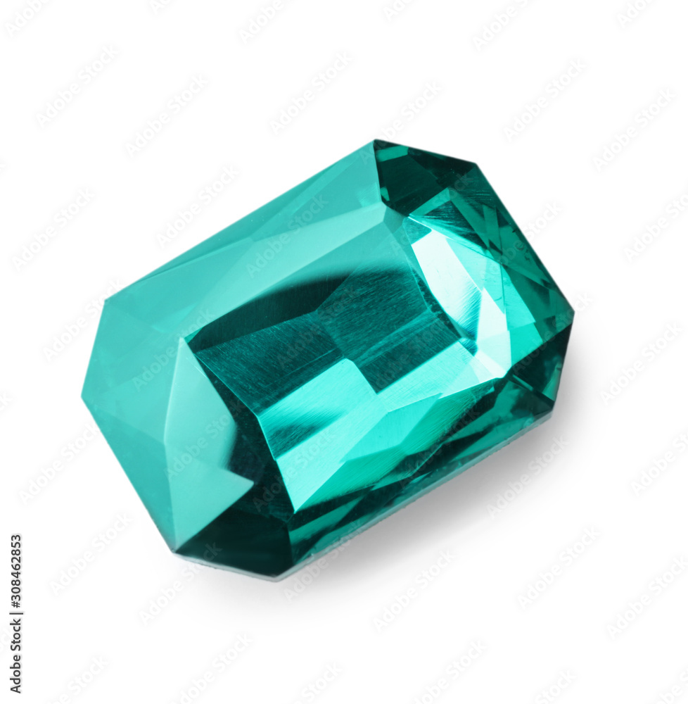 Precious stone for jewellery on white background Precious stone for jewellery on white background