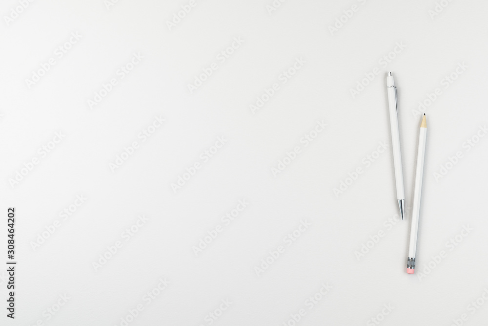 Obraz premium Office white desk table