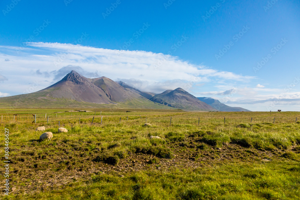 Rough and deserted area on Iceland in summer Rough and deserted area on Iceland in summer