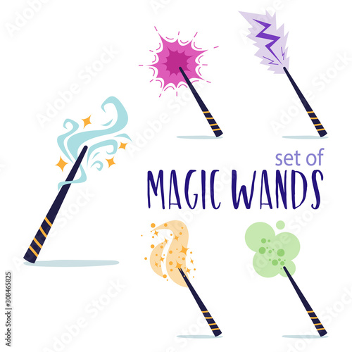 Set of magic elements