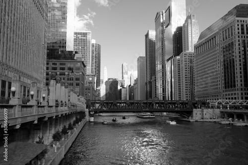 Chicago River and sky