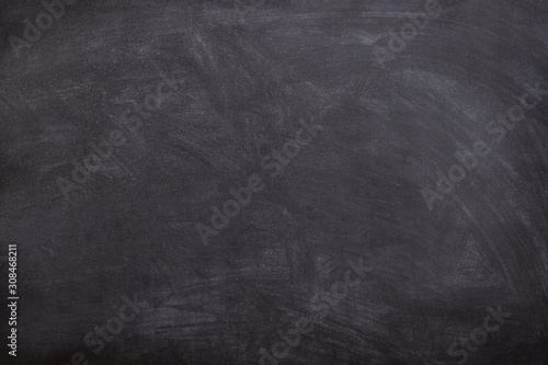 A black chalkboard with chalk smeared on it.Texture or background
