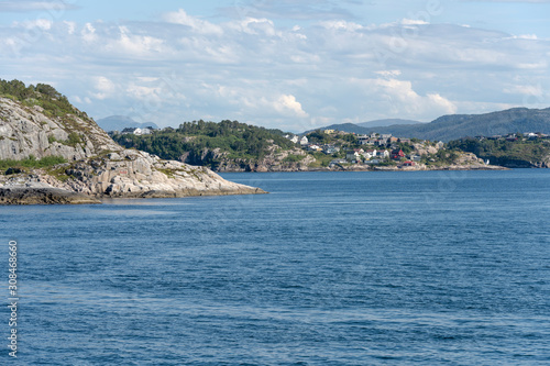 houses on steep rocky shore, Kristiansund