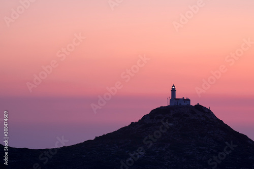  Knidos ( Deveboynu Feneri) Lighthouse on the hill/'Tekir burnu' region in the Datca town,Mugla-TURKEY