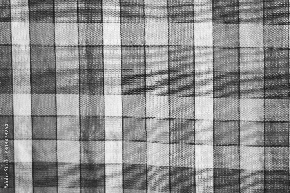 Black and white images, unique fabric patterns of folk fabric in Isan, Thailand Black and white images, unique fabric patterns of folk fabric in Isan, Thailand
