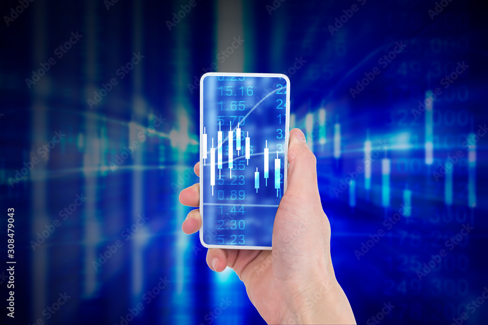hand pushing a touch screen interface hand pushing a touch screen interface