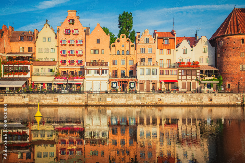 Gdansk Poland beautiful old city in the sunshine Gdansk Poland beautiful old city in the sunshine