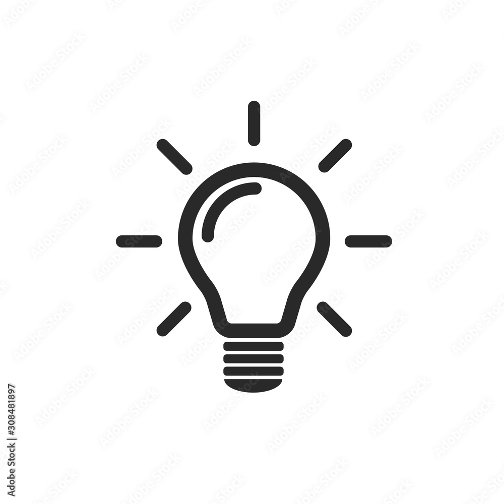 Light bulb icon vector. Light bulb ideas symbol illustration Light bulb icon vector. Light bulb ideas symbol illustration