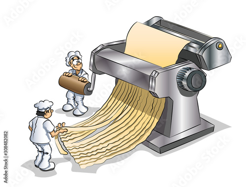 making pasta