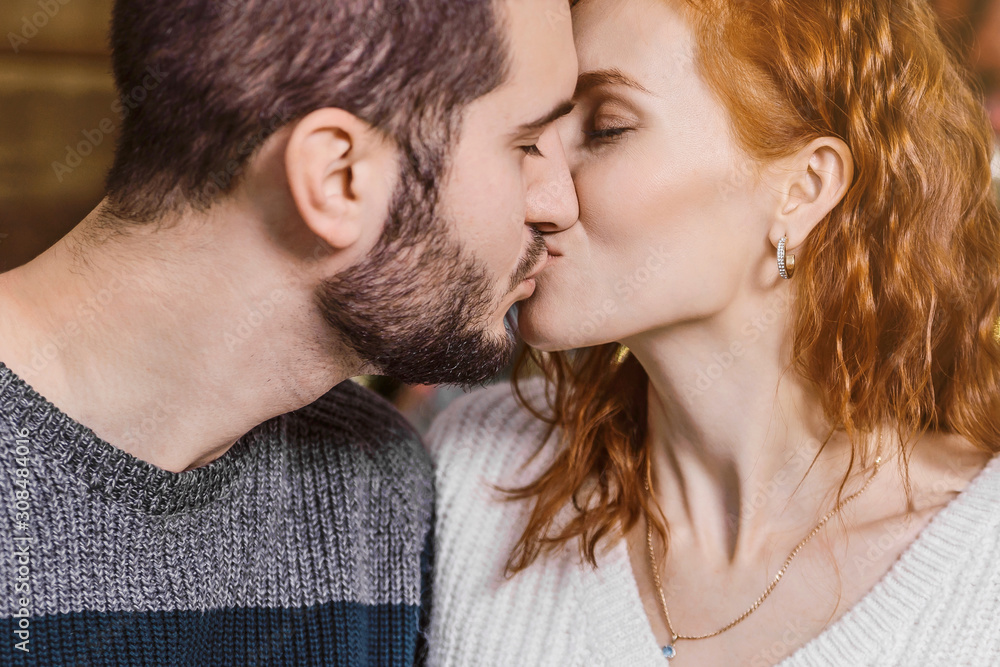beautiful couple in love close up. intimacy between a man and a woman. the concept of the relationship beautiful couple in love close up. intimacy between a man and a woman. the concept of the relationship