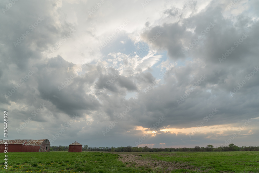 landscape with blue sky and clouds landscape with blue sky and clouds