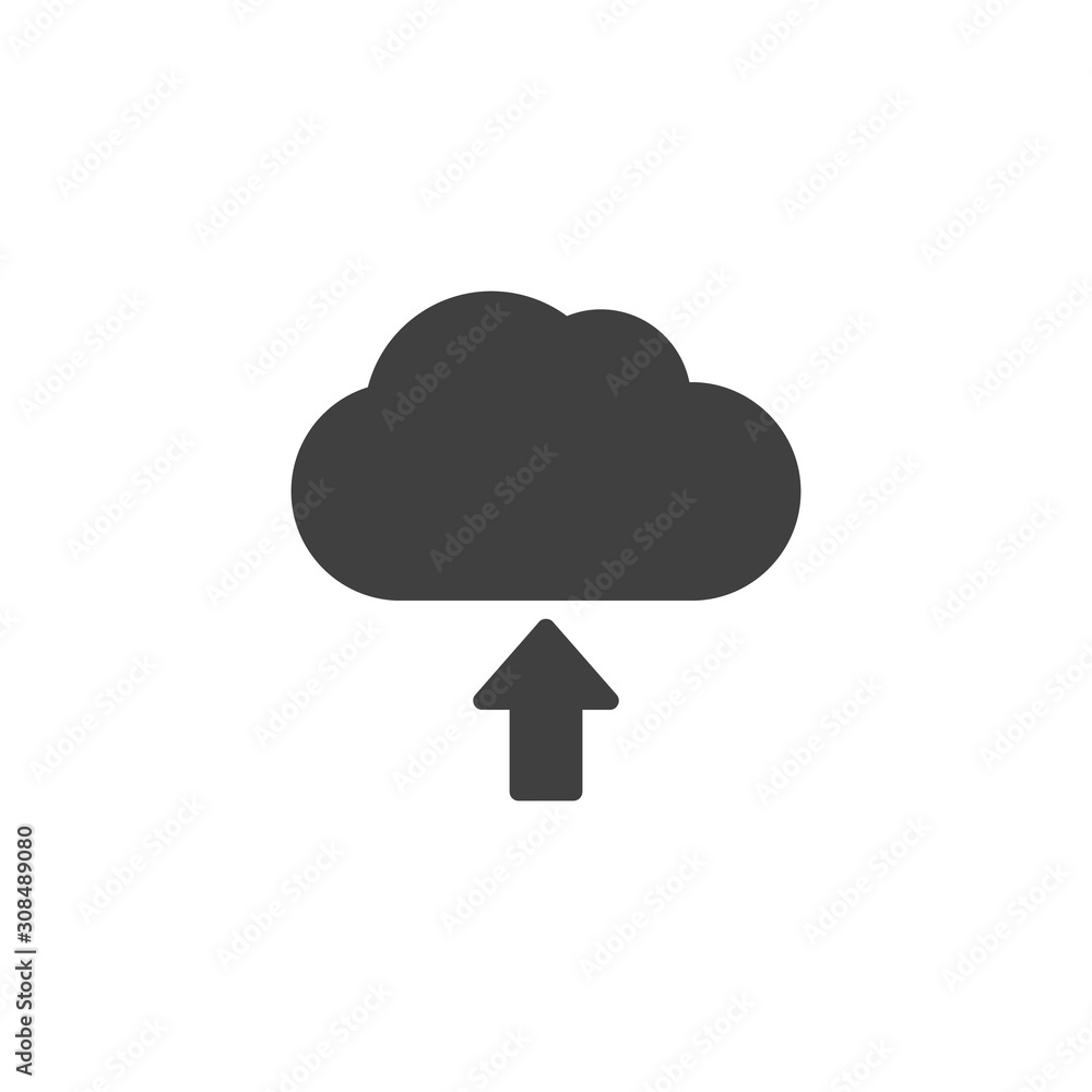 Download cloud vector icon. filled flat sign for mobile concept and web design. Cloud with arrow up glyph icon. Symbol, logo illustration. Vector graphics Download cloud vector icon. filled flat sign for mobile concept and web design. Cloud with arrow up glyph icon. Symbol, logo illustration. Vector graphics
