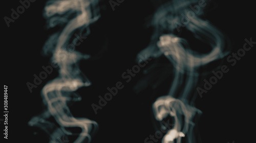 Two Vapor Smoke Lines Rising Up Motion Background 