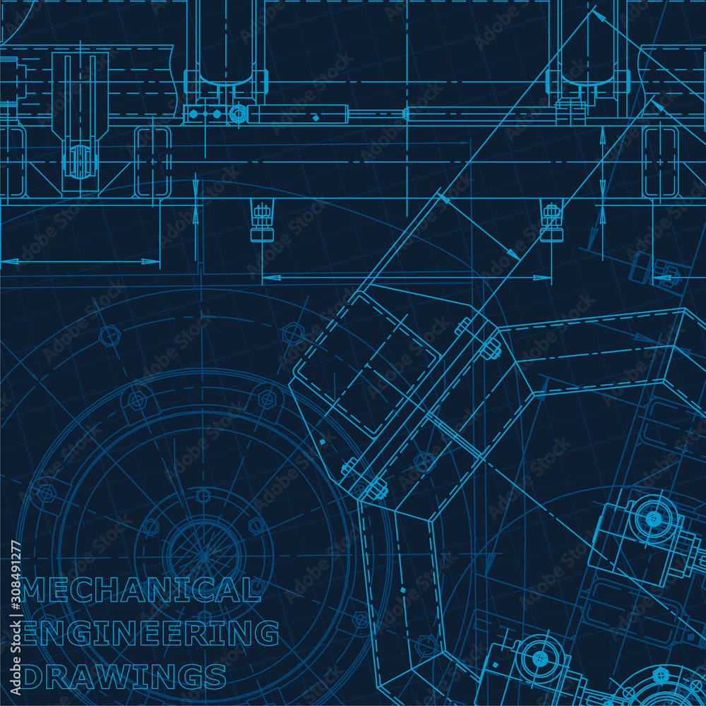 Technical cyberspace, Corporate Identity. Blueprint. Vector engineering illustration Technical cyberspace, Corporate Identity. Blueprint. Vector engineering illustration