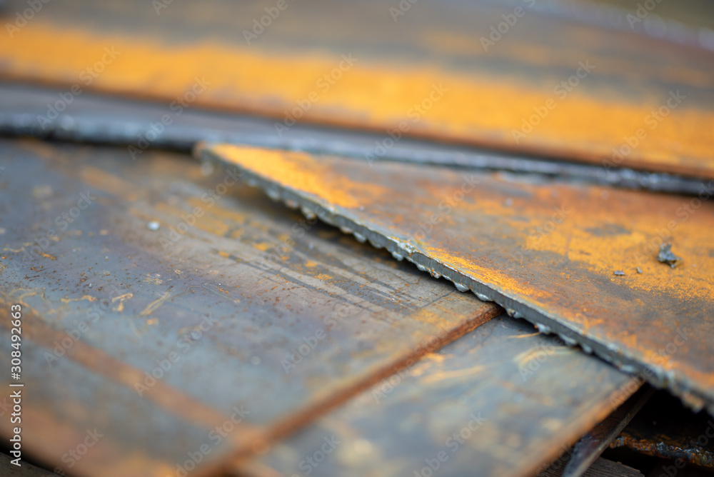abstract background iron rust and fragmented steel segmants abstract background iron rust and fragmented steel segmants