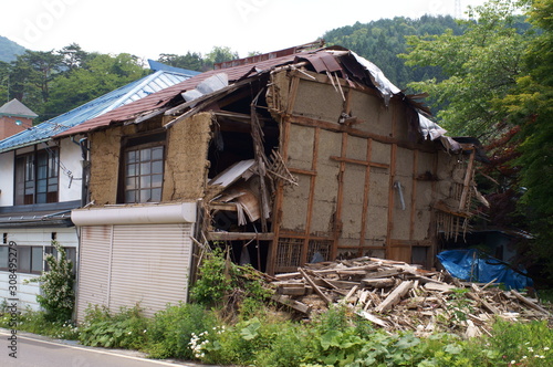A broken empty house in Japan