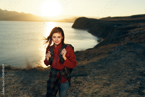 woman on the beach