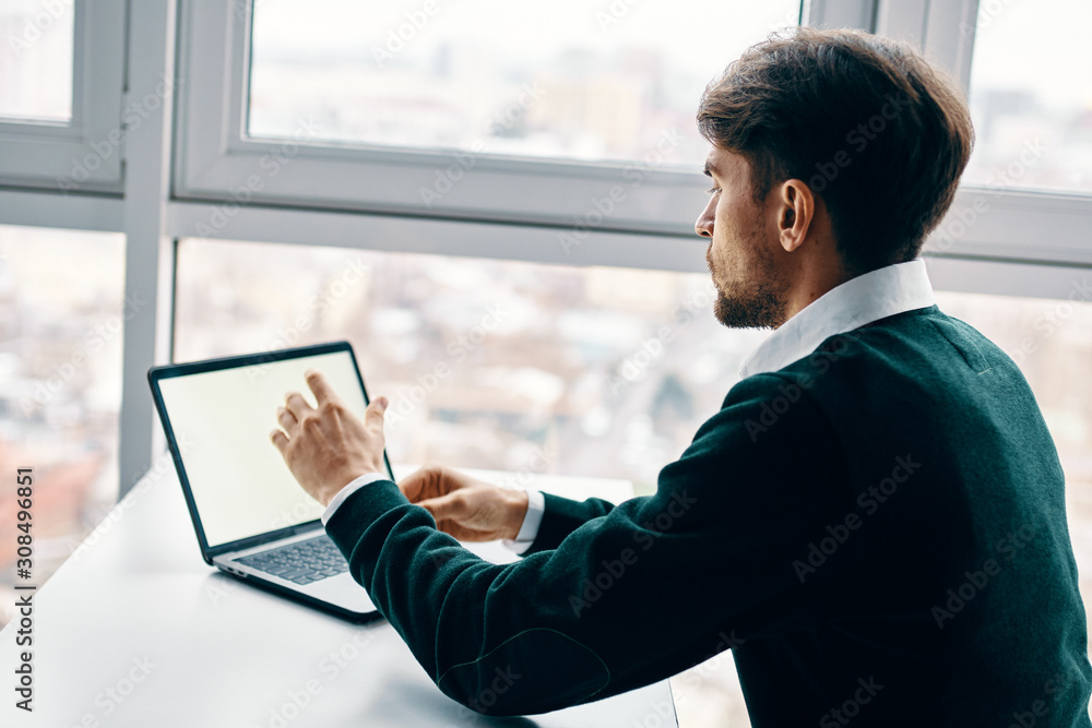 Fototapeta premium businessman using digital tablet