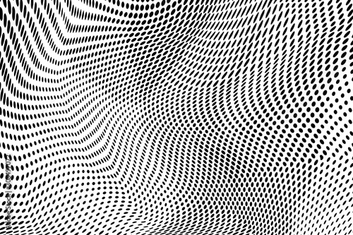 Fototapeta Naklejka Na Ścianę i Meble -  Grunge halftone dots pattern texture background.