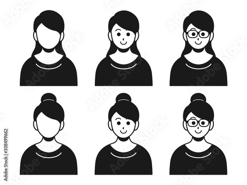 私服姿の女性のイラスト