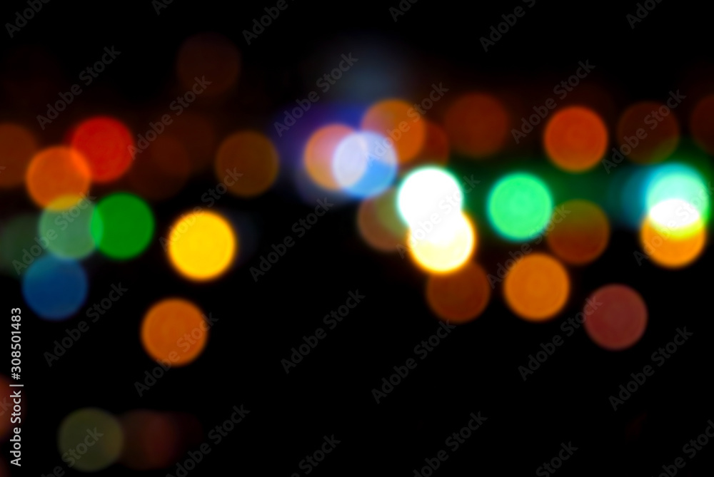 Bokeh Lights on the Black Bokeh Lights on the Black