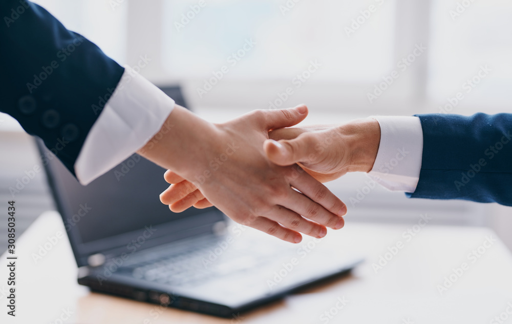 business people shaking hands