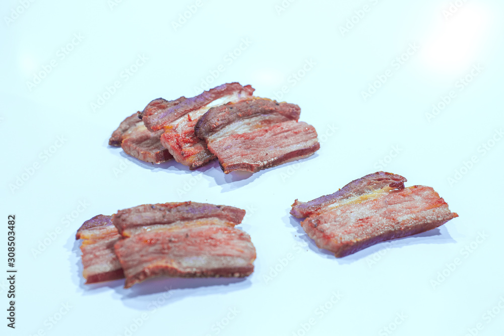 bacon bits, bacon, pig