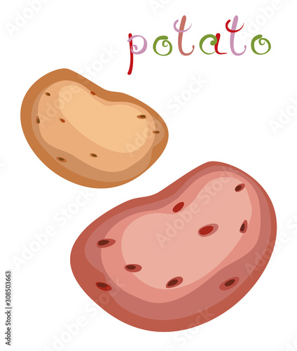Potatoes in two sorts.