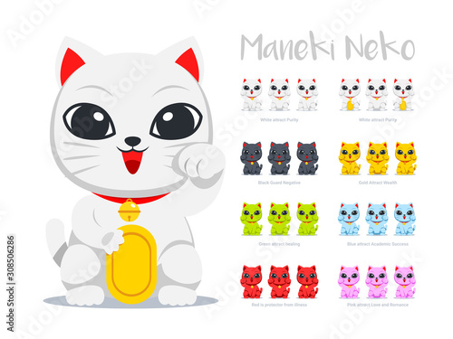 Maneki Neko - the waving cat object for feng shui
