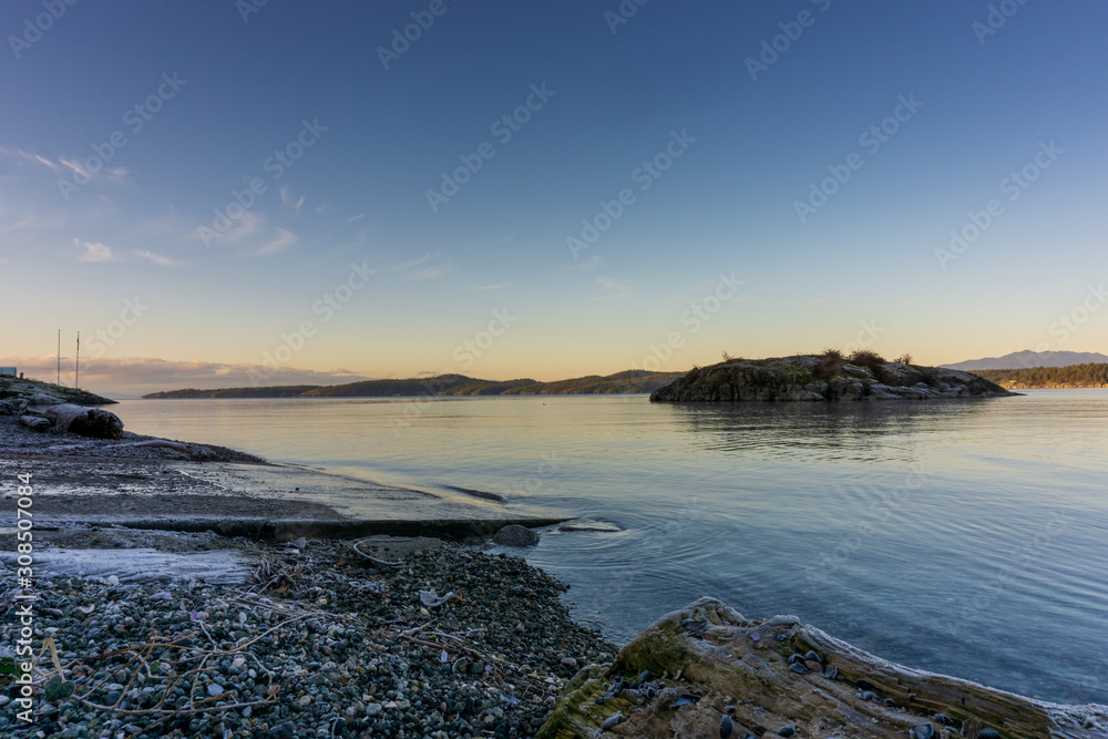 sunset on the beach