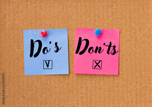 dos and don'ts