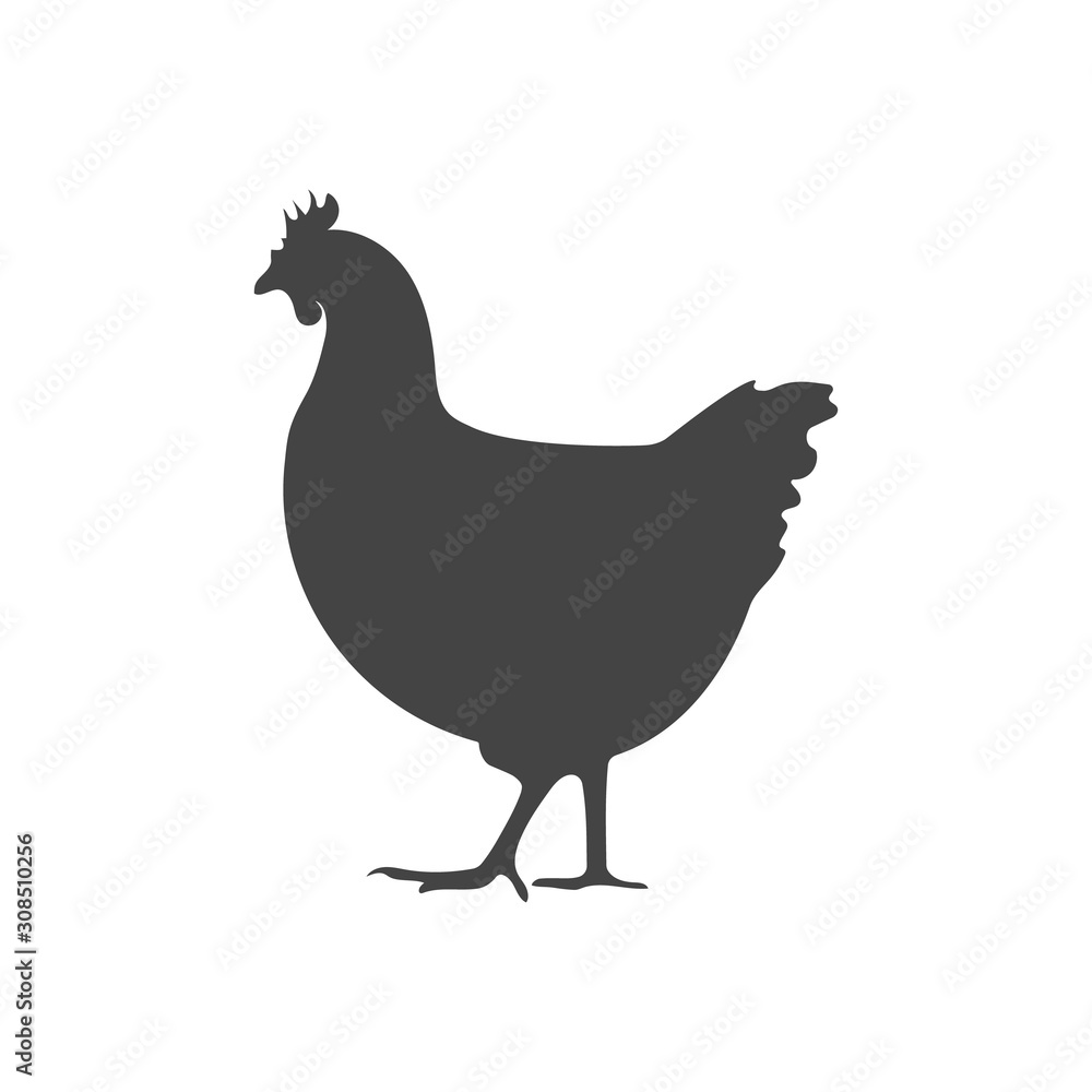 Chicken flat icon. Vector illustration. Chicken flat icon. Vector illustration.