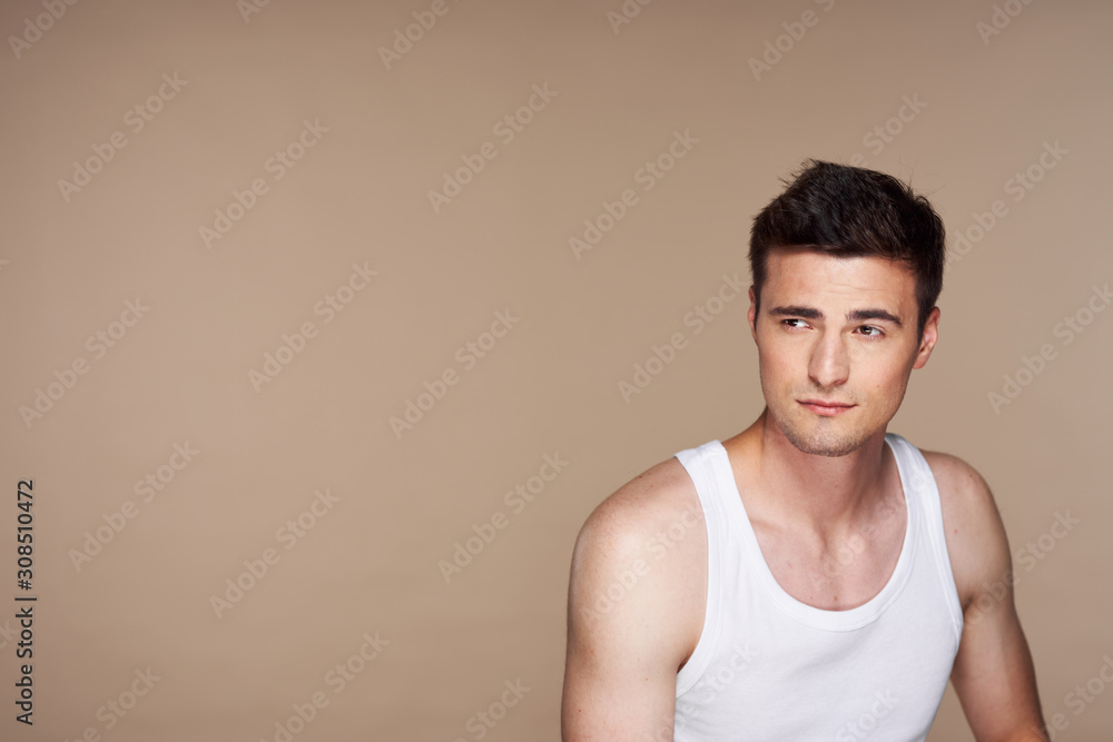 portrait of young handsome man portrait of young handsome man