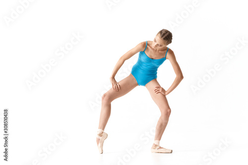 young woman doing stretching exercise