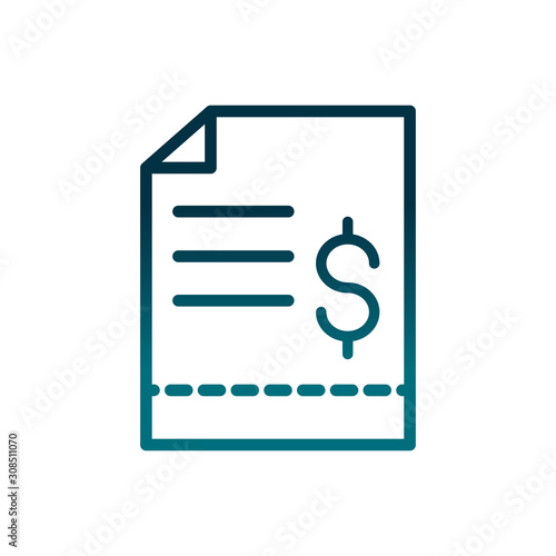 economy business purchase order money gradient line