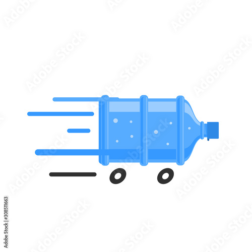 Big Bottle Water with the wheel below