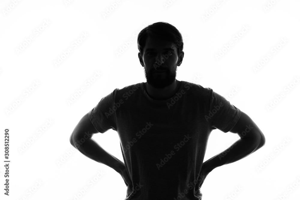 silhouette of a man silhouette of a man