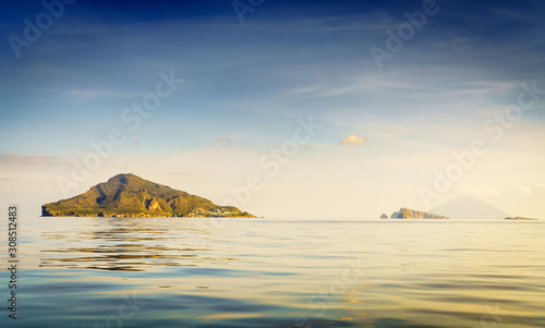 Aeolian islands in Italy photo