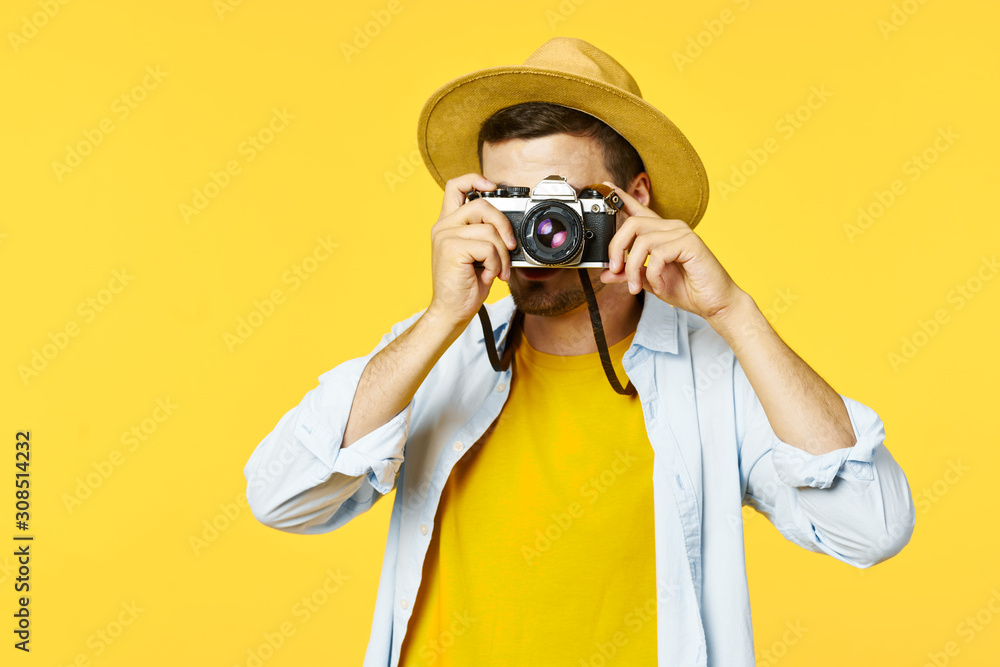 man with binoculars man with binoculars