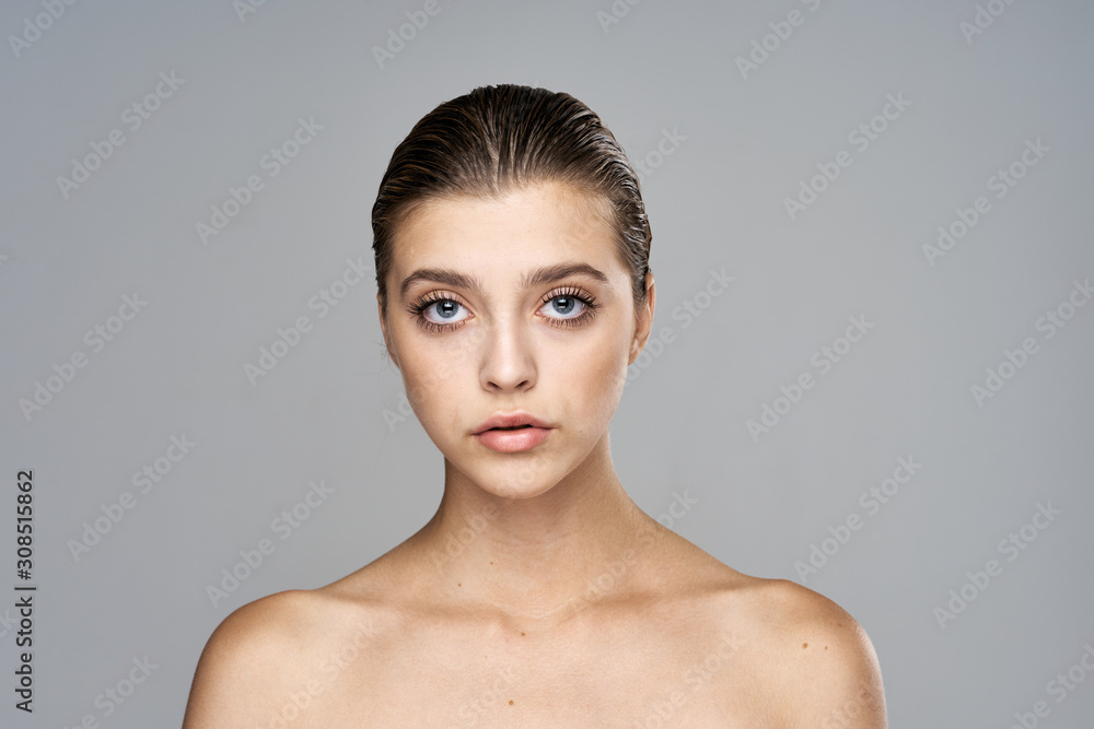 bare shoulders woman clean skin bare shoulders woman clean skin