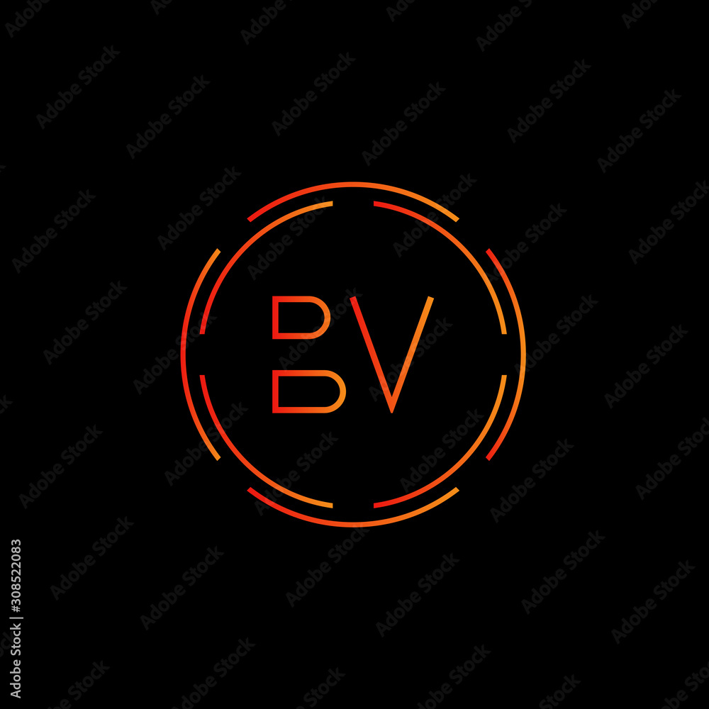 Initial BV Letter Logo With Creative Modern Business Typography Vector Template. Creative Abstract Letter BV Logo Vector. Initial BV Letter Logo With Creative Modern Business Typography Vector Template. Creative Abstract Letter BV Logo Vector.