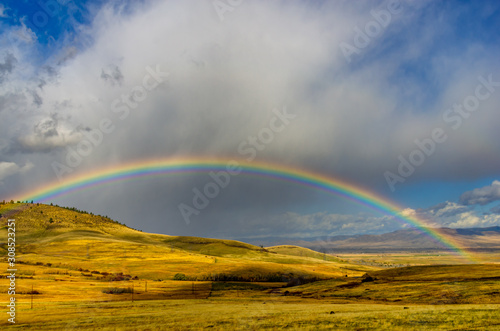 Rainbow Over the Prairie