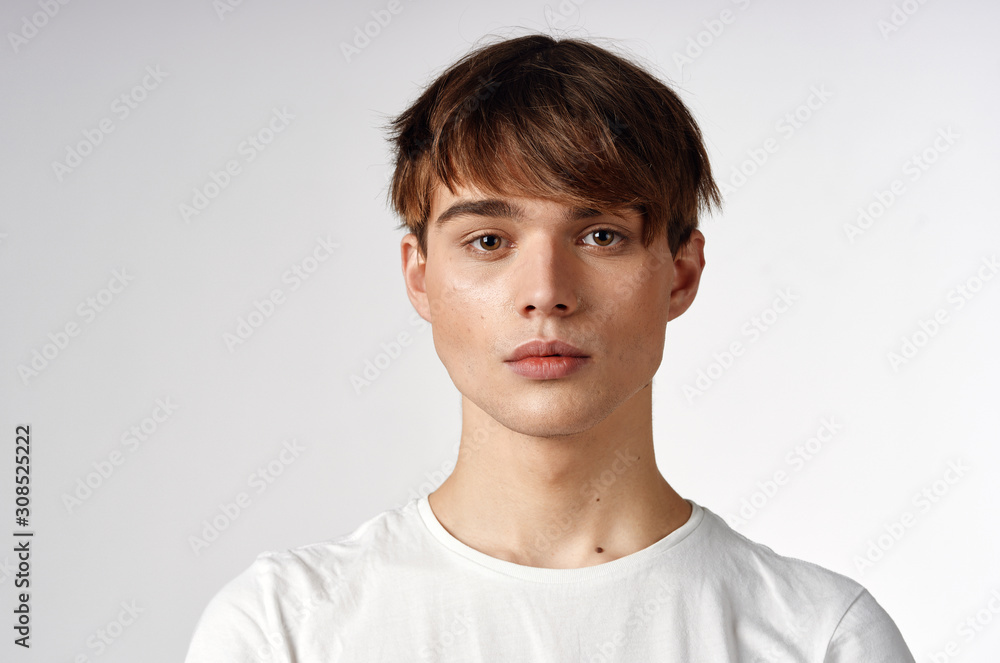 portrait of a boy isolated on white portrait of a boy isolated on white