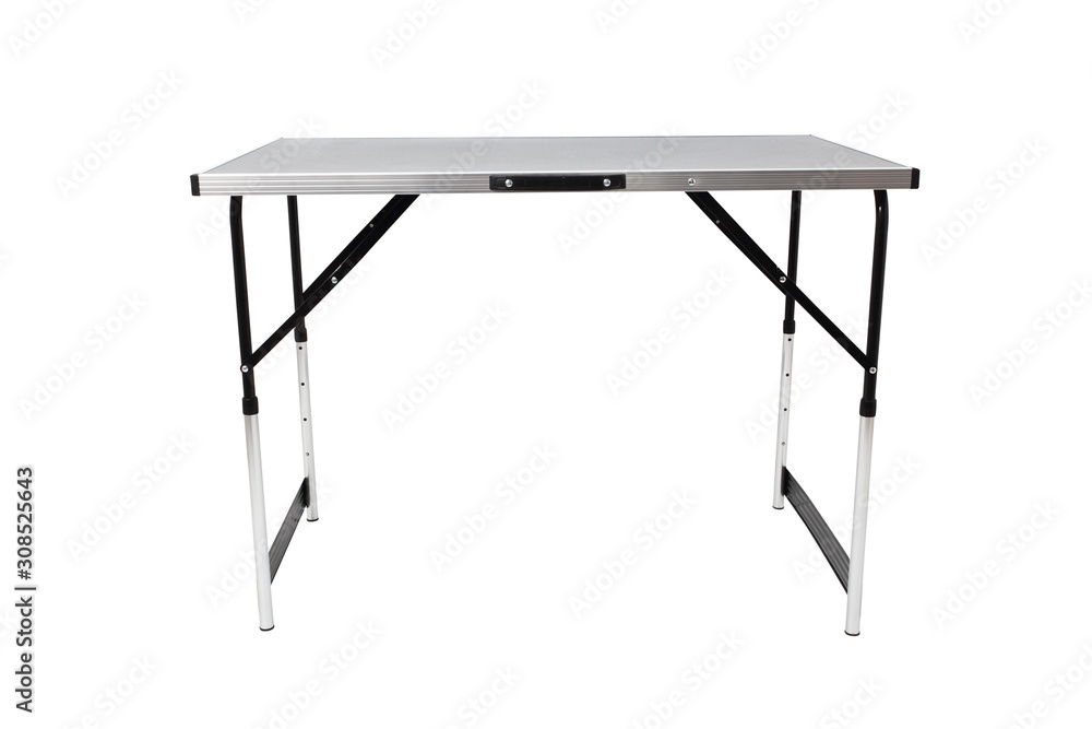 Height Adjustable Wallpaper Foldable Pasting Table with MDF Top and Aluminium Frame. Isolated with handmade clipping path. Height Adjustable Wallpaper Foldable Pasting Table with MDF Top and Aluminium Frame. Isolated with handmade clipping path.