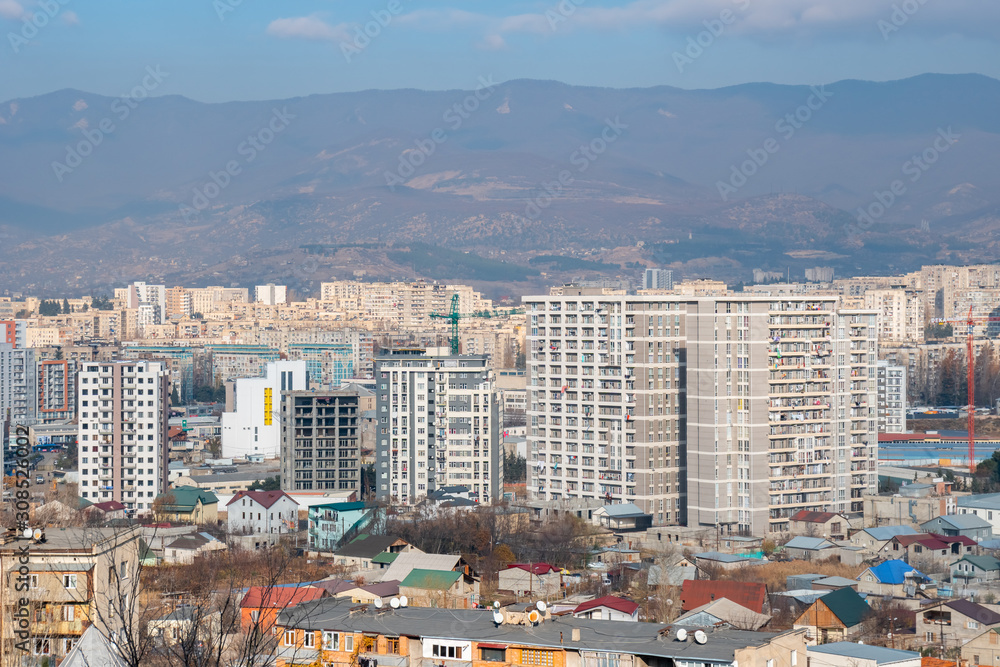 Naklejka premium residential area of Gldani or Muhiani in the city of Tbilisi