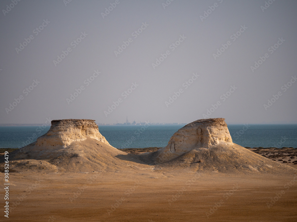 Rock formations (Bandar Nakla) on Hawar Island, Bahrain
