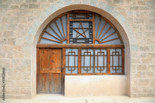 Wooden doors and windows carved decoration © junrong